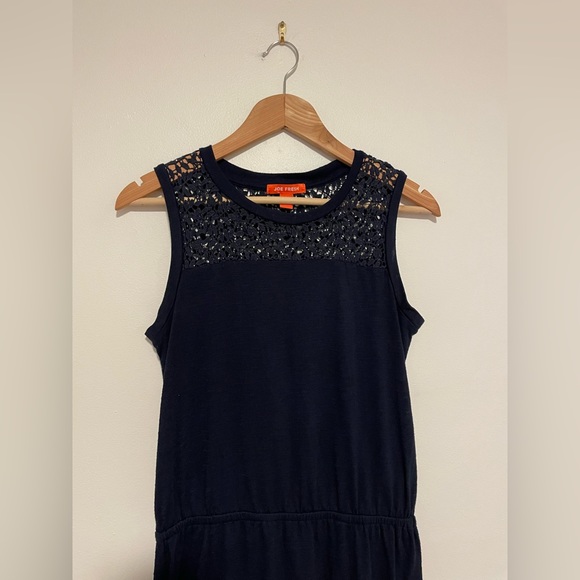 Joe Fresh Size Small Crochet Top Navy Dress - Picture 9 of 9